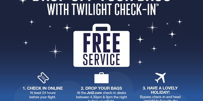 Information about Jet2.com twilight check-in